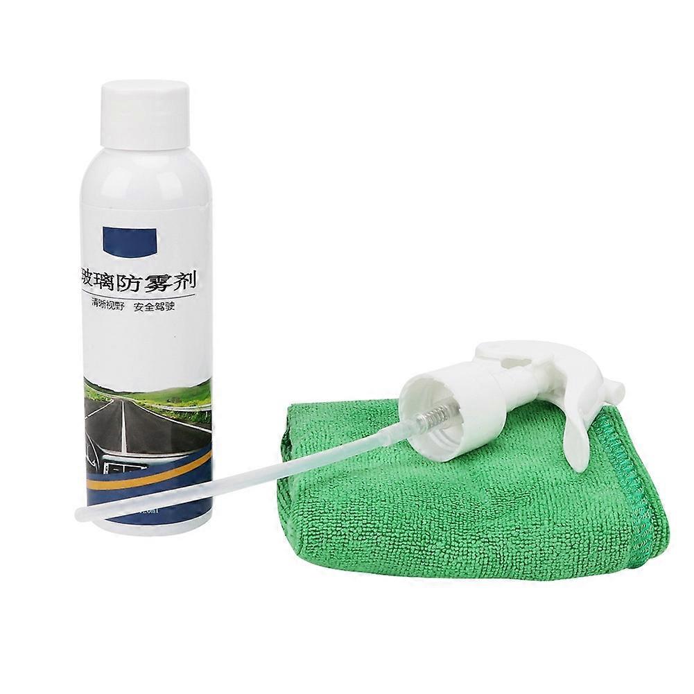 Automobile Front Window Glass Long Lasting Anti-Fog Agent Glass Liquid Defogger with Towel