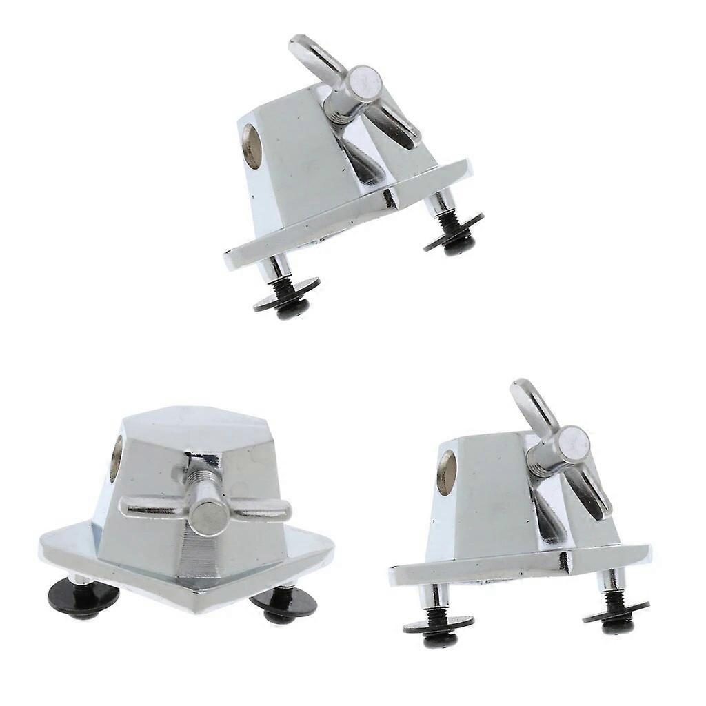 3 قطع من دعامة أرجل طبول توم الأرضية المصنوعة من الكروم لأجزاء وملحقات مجموعة طبول توم