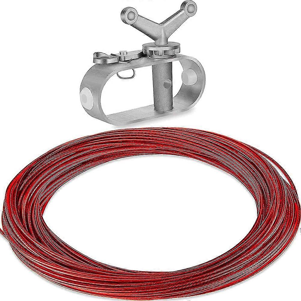 100FT/130FT Swimming Pool Cover Cable Winch Durable Wear Resistant Pool Closing Tool for Tent Rectangular Pool