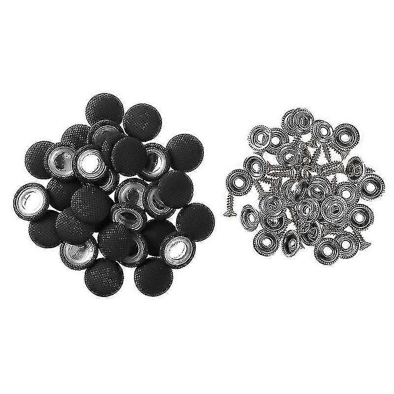 30pcs Car Ceiling Headliner Button Fixing Screw Cap Roof Snap Rivets Retainer