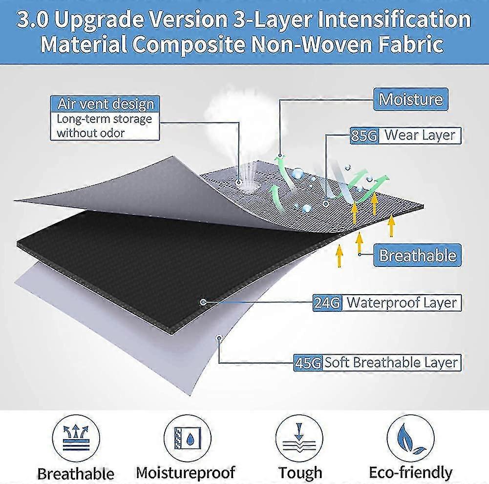 4pcs Large Capacity Clothes Storage Bag With Compartment, Storage Box Clothes