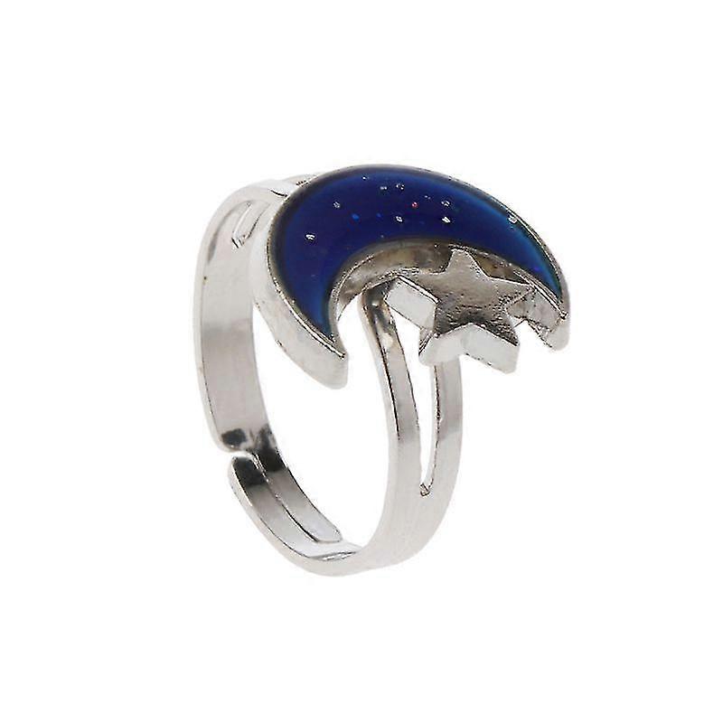 Moon Star Shape Color Change Mood Ring Emotion Feeling Temperature