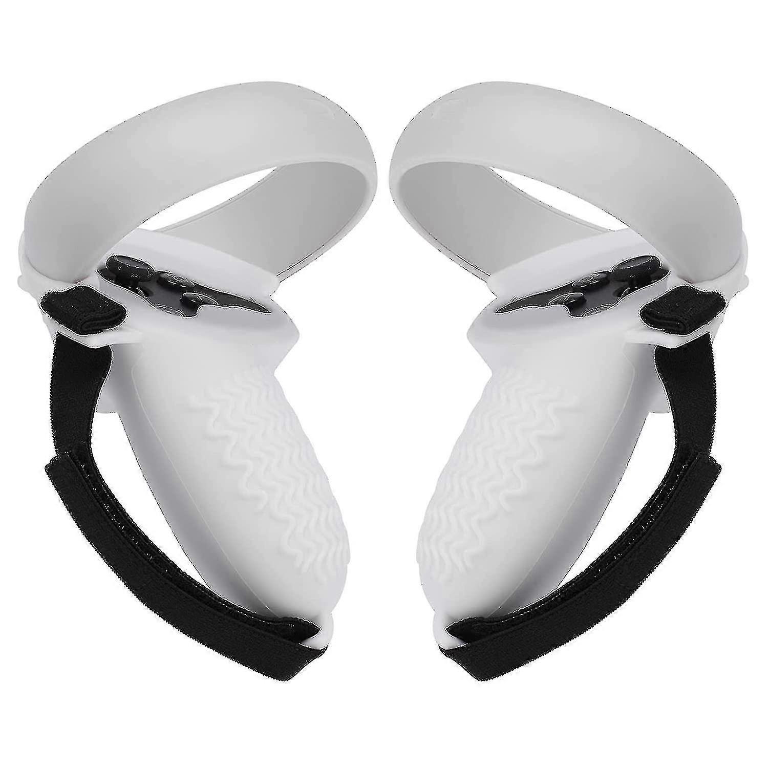 Case Silicone Compatible With Oculus Quest 2 Controller, Accessories Non-slip, With Adjustable Hand Strap
