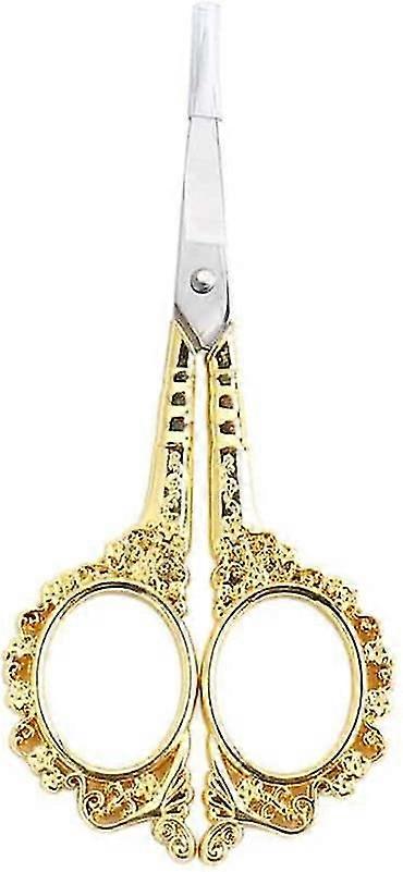 1 Pack Manicure Tools Vintage Plum Style Scissors European Elegant Simple Style Scissors Multi-functional Stainless Steel Nail Scissors (gold)