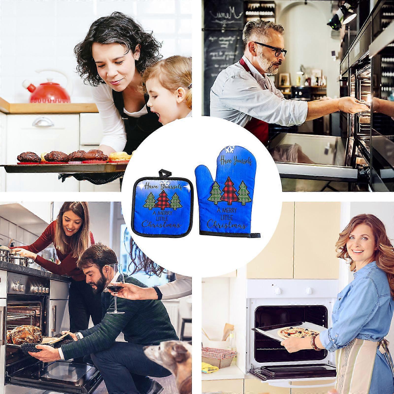 Insulation Gloves Oven Baking High Temperature And Anti-scald Gloves