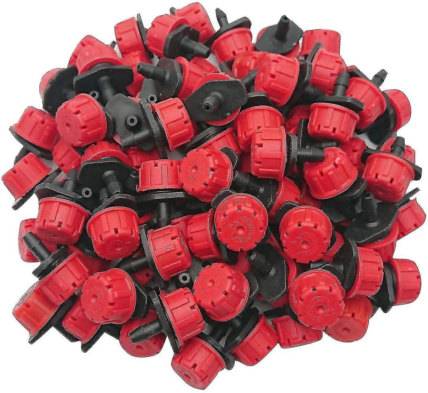 100 stk 8-hullers drypper, justerbar strømningshastighed Havearbejde Drypvanding Sprinklerudstyr H