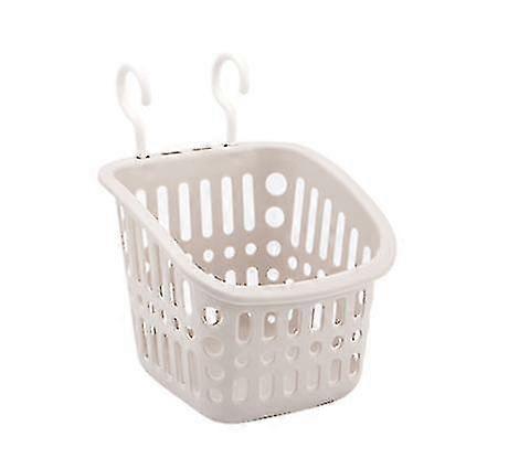 Multifunctional And Stackable Hanging Type Washing Bathroom Storage Basket With Hook Apricot-17.3*17.5*22cm Aespa