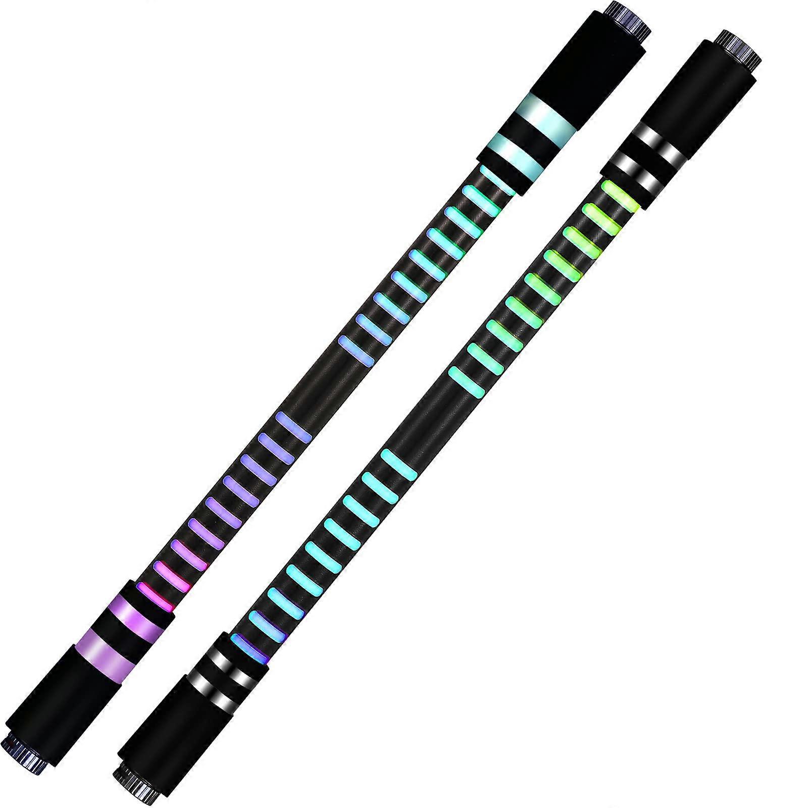 2 Pieces Spinning Rotating Pen LED Rolling Finger Rotating Pen Anti Slip Coating Spinning Pen Spinning Ballpoint Pen