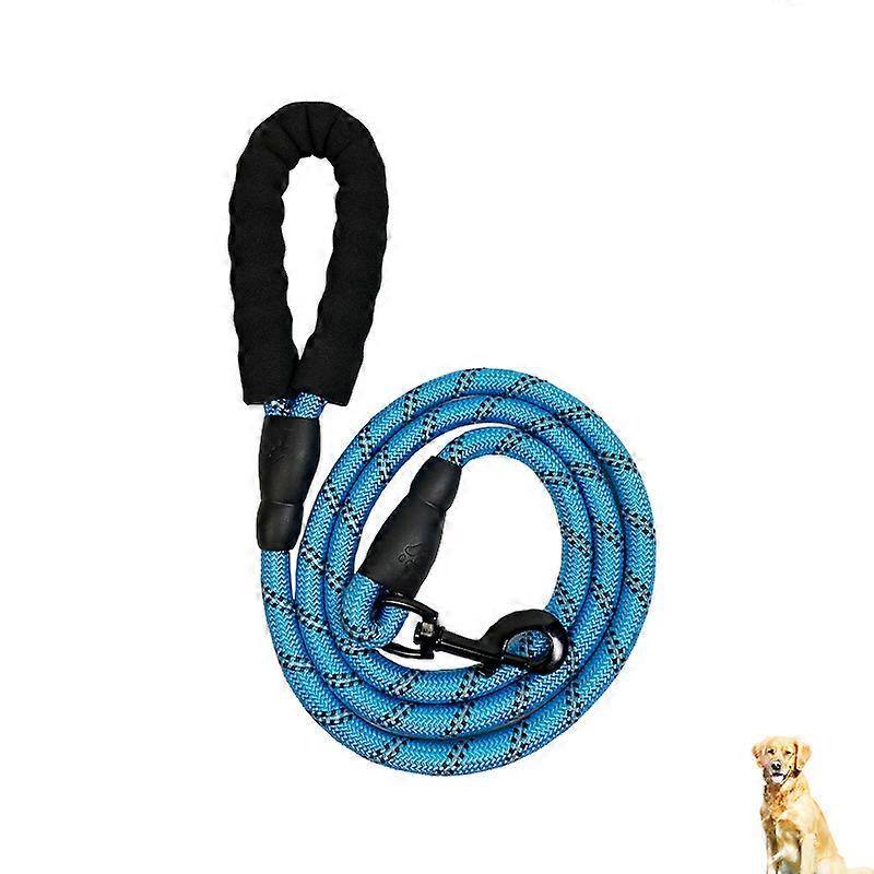 Strong Durable Nylon Dog Leash With Comfortable Padded Handle And Highly Reflective Threads For Small,Medium