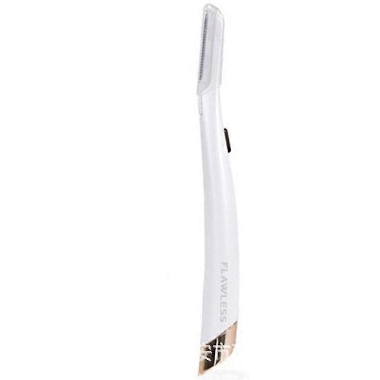 Flawless  Facial Exfoliator - Non-Vibrating and Includes 6 Replacement Heads, White/Rose Gold