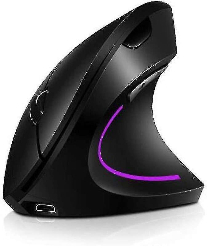 Ergonomic Vertical Wireless Mouse With Adjustable Dpi (black)