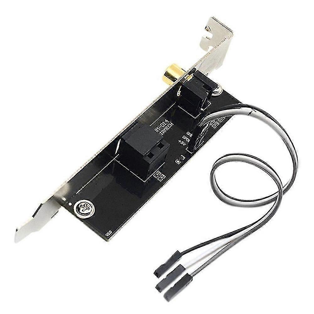 24bit 192khz Daughter Card Spdif Optical And Rca Out Plate Cable Bracket Digital Audio Output For