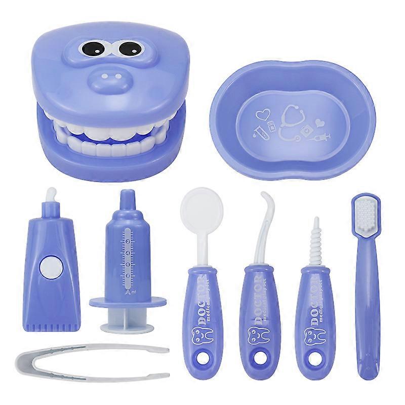 9pcs Plastic Simulation Dentist Play Set