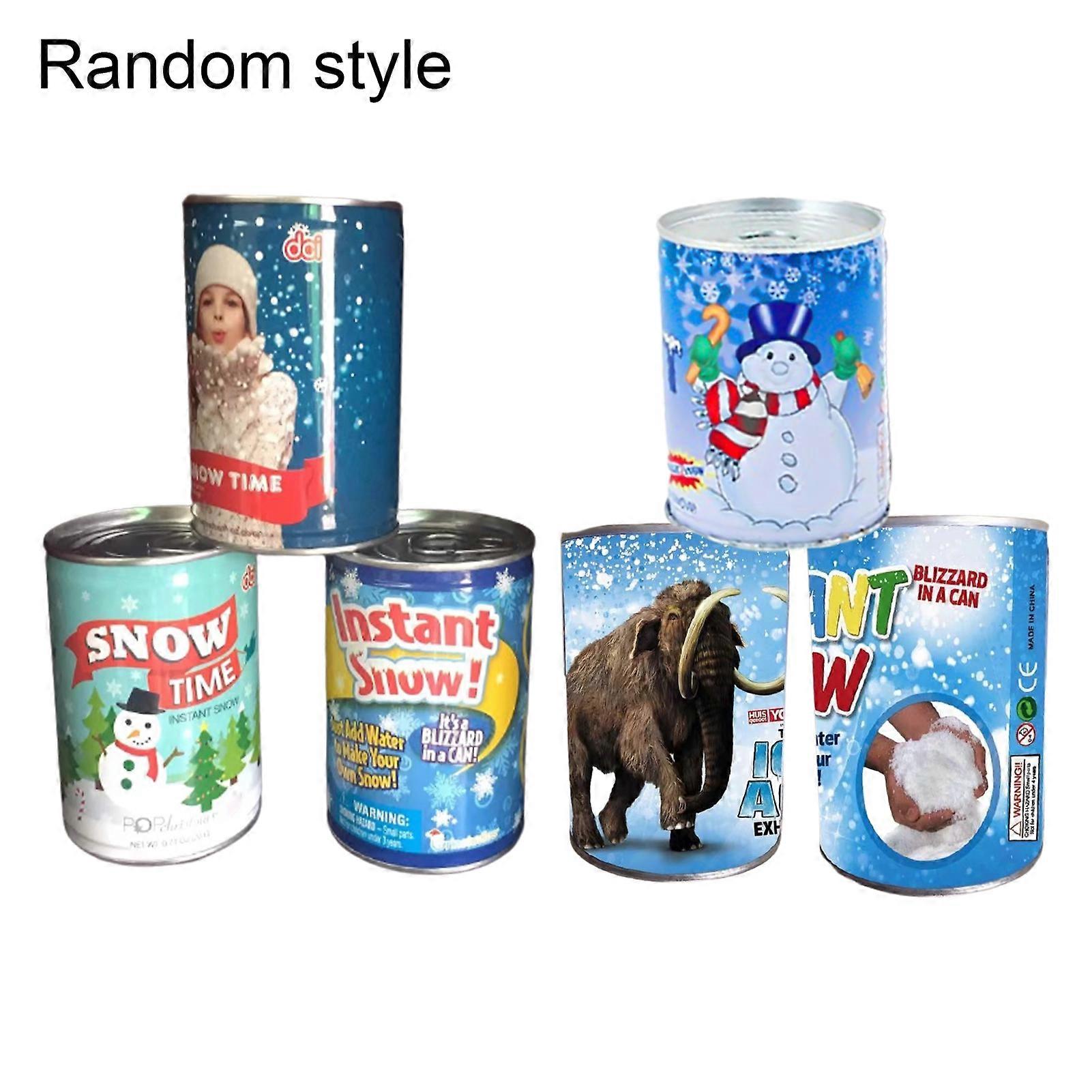 1 Set Snow Powder Eco-friendly No Mixing Required Iron Realistic Fluffy Snow-making Tools Set for Home KAESI