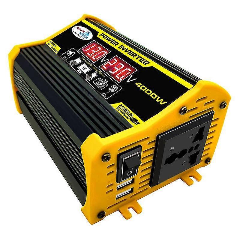 Power Inverter Intelligent Dc 12v To Ac 220v 4000 W Peak Power High Frequency Inverter For Home And Car