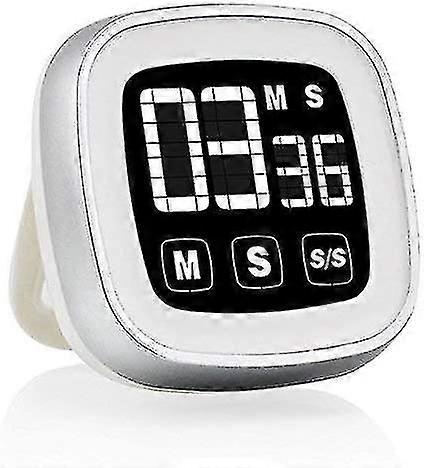 Digital Touch Screen Electronic Timer White