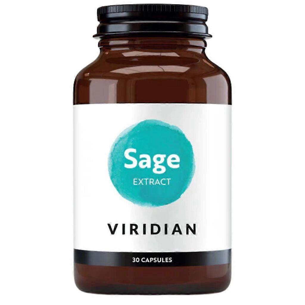 Viridian Sage Leaf Extract 600mg Veg Caps 30 (858)