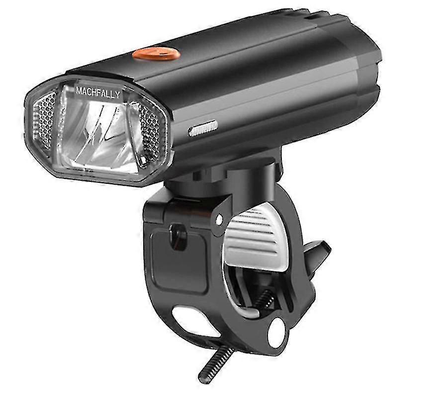 Led Flashlight Bicycle Front Light Chronus,usb Rechargeable No Dazzling Bike Headlight Emergency Mobile Power Source 4000ma(black)