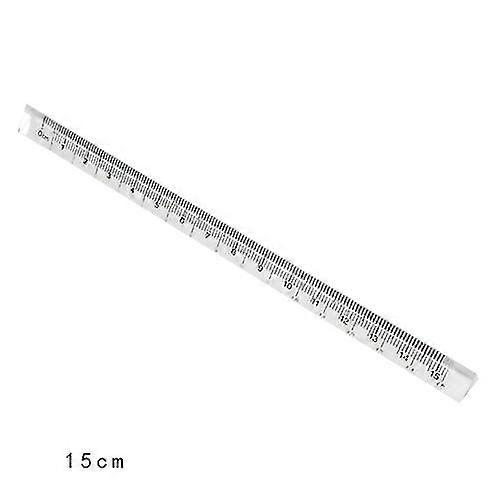 ציוד משרדי נייר מכתבים | ציוד משרדי לבית הספר - 1pc סרגל משולש שקוף -