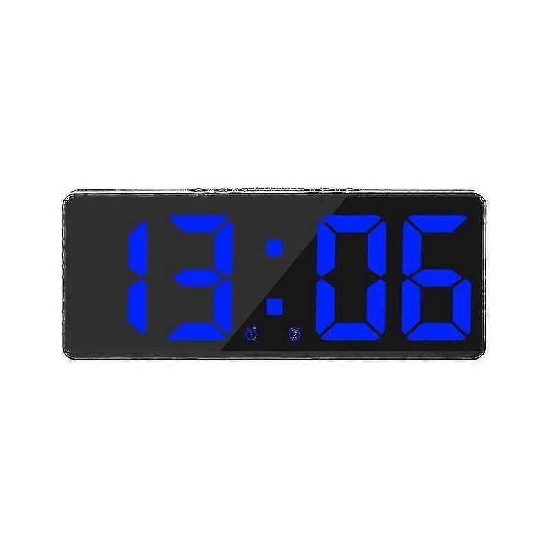 Smart Large Digital Wall Clock App Control Time/date/&sound Activate & Countdown Function Stepless Brightness & Volume Alarm With Snooze Functio Y