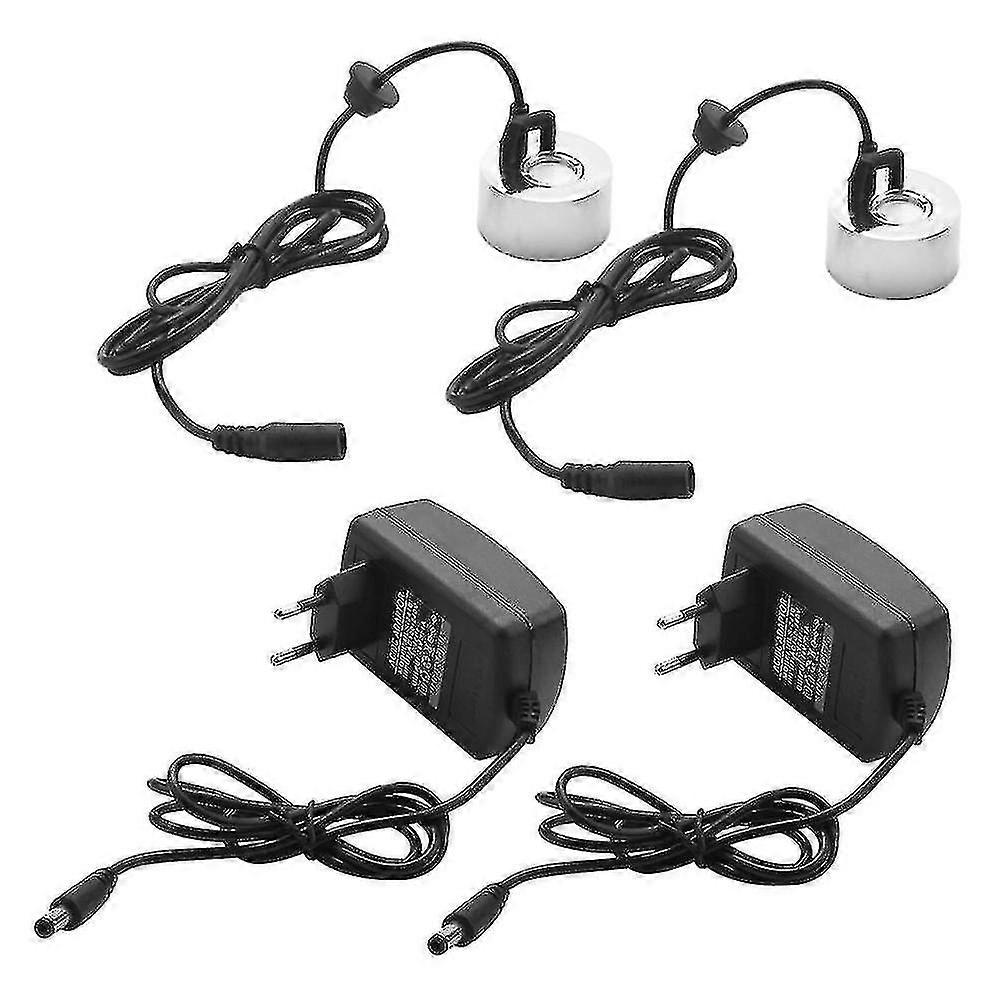 2pcs With Plug 45mm Humidifier Ultrasonic Mist Maker Industrial Incubator 24v Nebulizer Atomizer He