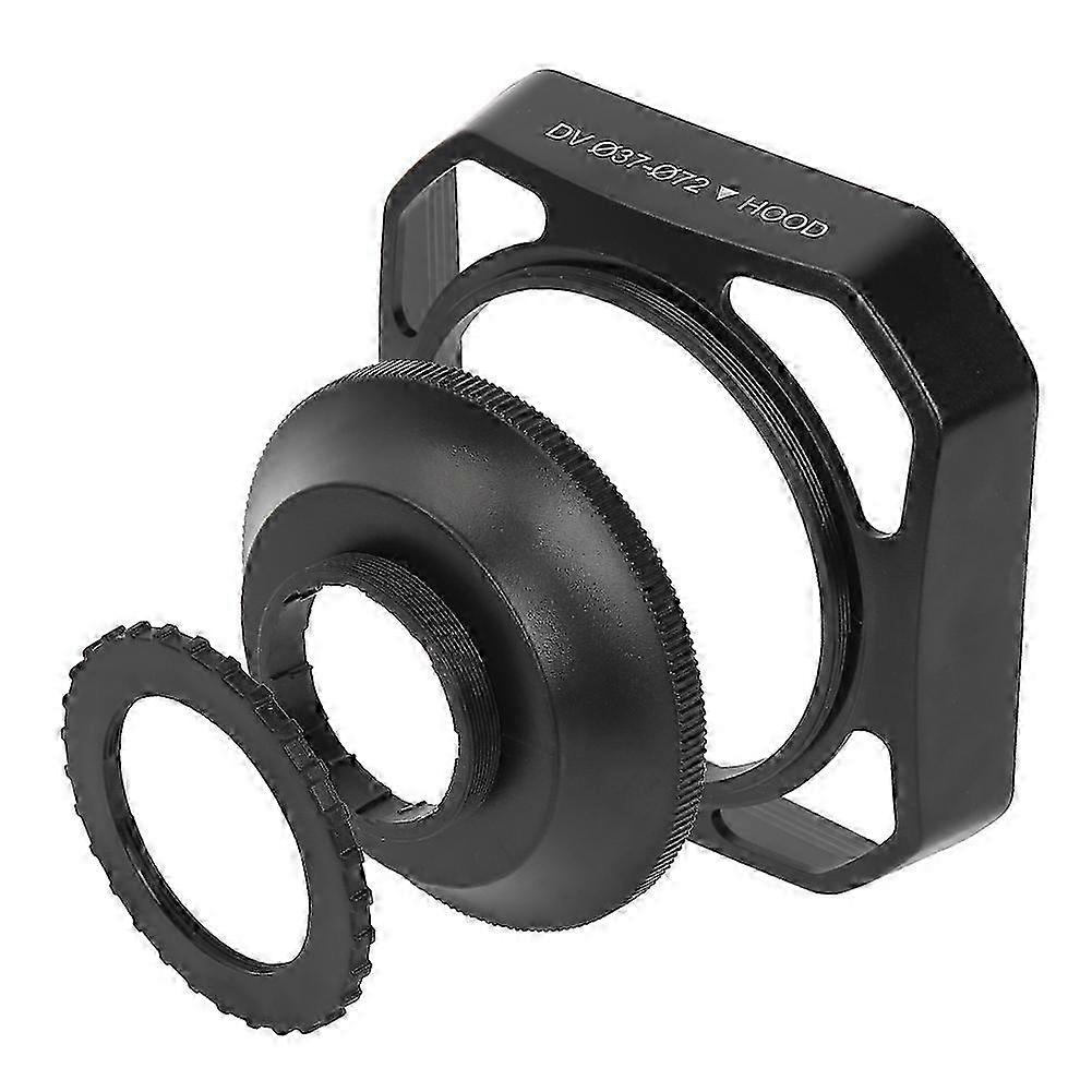 37mm/72mm DV Camera Lens Hood, Needless Light Stopper