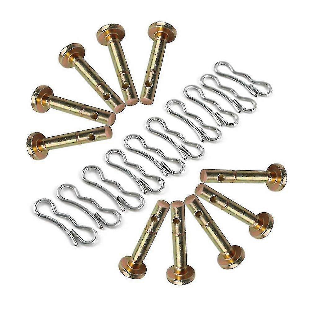 10 Pcs Shear Pins + 10 Pcs Cotters Pins For Snowblower- 738-04124 And 714-04040 Replacement For Sno Chumian