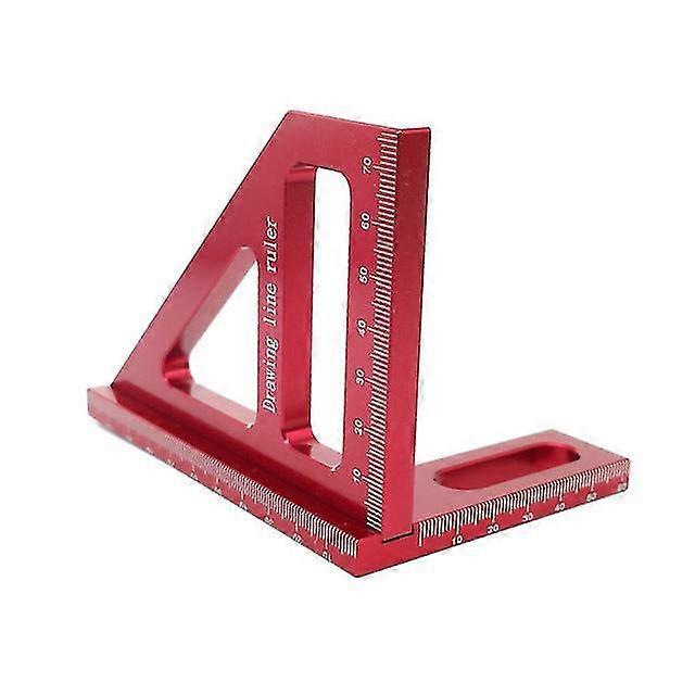 Woodworking Square Protractor Aluminum Alloy Miter Triangle Ruler High Precision Layout Measuring Tool For Engineer Carpenter