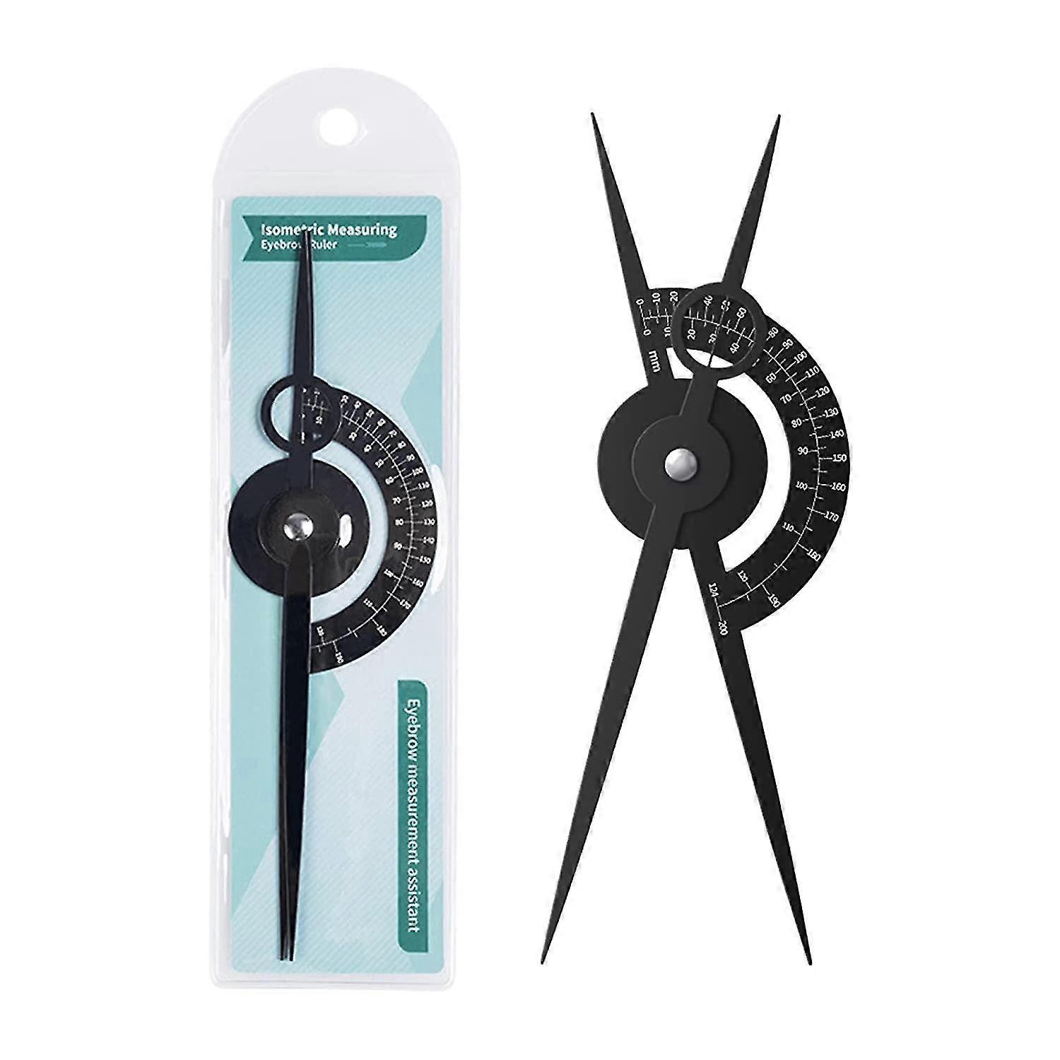 眉毛 黄金比 キャリパー ステンシル 定規 メイクアップメジャー ブラック