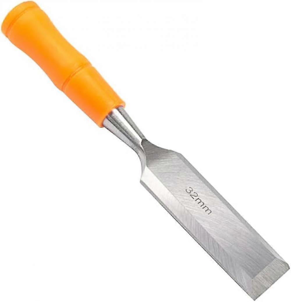 Mike Wood Chisel, 32mm Flat Woodworking Chisel Steel Chisel Carving Chisel Carpenter Wood Chisels Tool Woodworking Tool Set Carving Flat Shovel