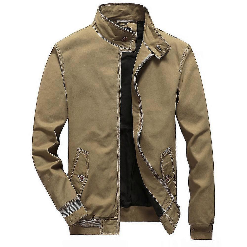 VAWAN Mens Military Lightweight Stand Collar Jacket