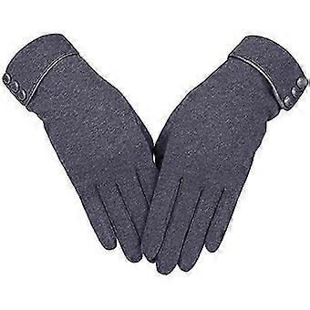 Windproof Thick Lined Touch Screen Phone Gloves For Women Lady Lady Winter Warm Gloves,c