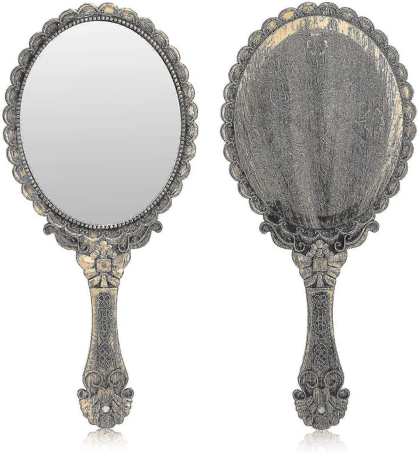 Vintage Handheld Mirror, Small Handheld Decorative Mirror