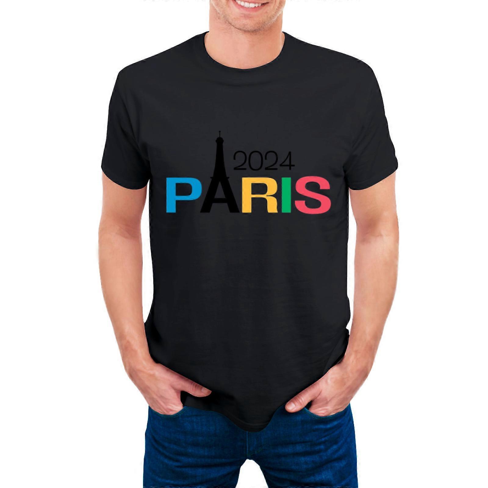 Herren 2024 Paris T-Shirt - Eiffelturm Design