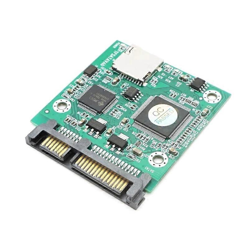 TF Micro SD to Sata Converter, Fast Transmission Memory Card to 7+15P to Sata