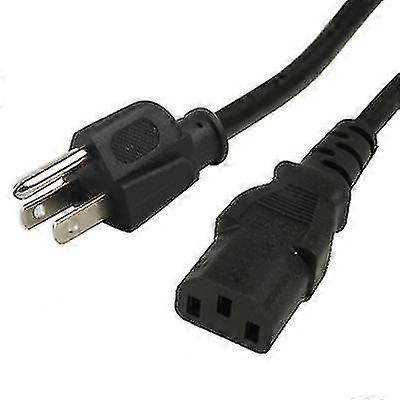 high quality 3 prong style us notebook ac power cord, length: 1.8m