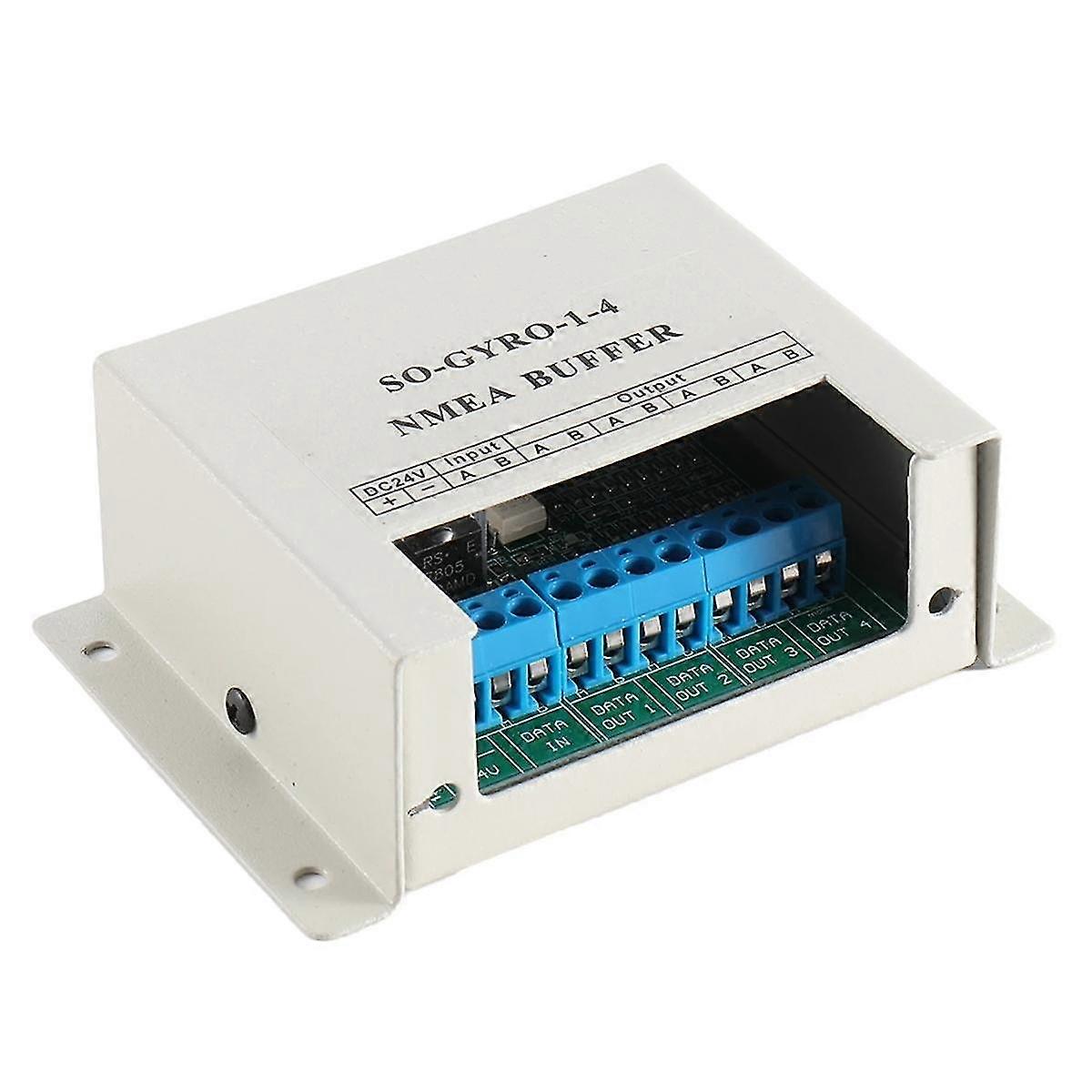 NMEA0183 NMEA Buffer -1-4 NMEA 1 Input, 4 Output Marine Serial Line Splitter Isolating Buffer compatible with 24V Circuit Systems