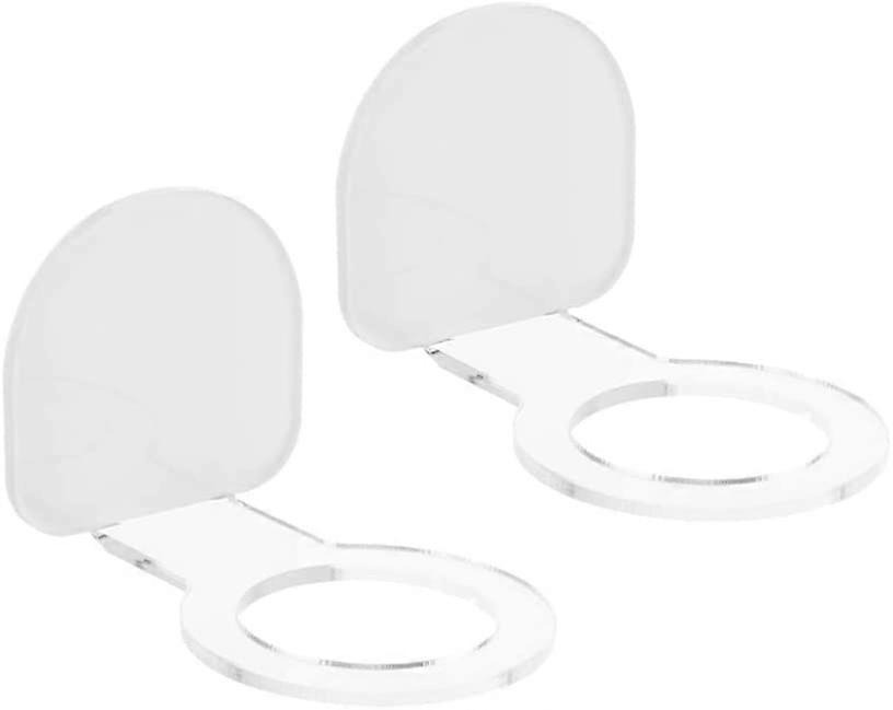 2 Pack Baseball Rack Acrylic Wall Mount Softball Rack Baseball Bat Wall Mount Display Rack Stand Hanging Rack Stand for Horizontal Display 7. 6x7cm