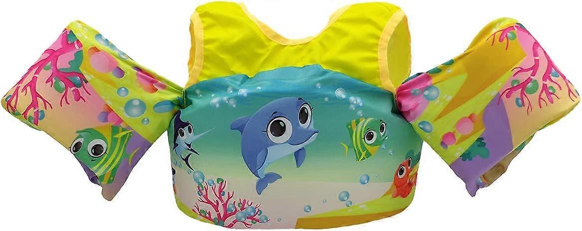 Silfrae 游泳背心 游泳浮力背心 浮力装置 儿童浮标 适合体重 20-55 磅的儿童