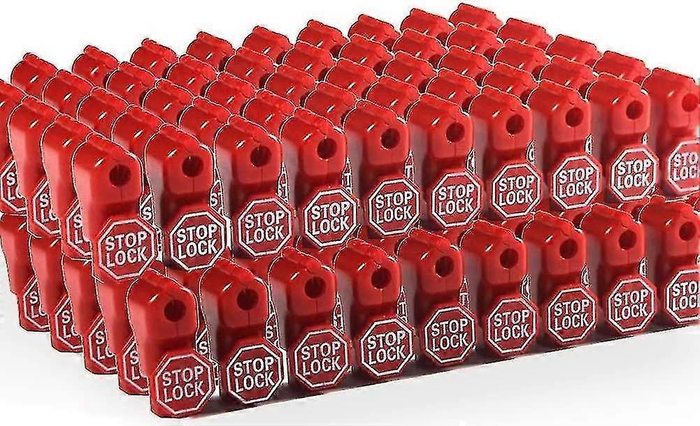 50 Pcs Anti Sweep Theft Stop Lock 7 Mm Red Retail Shop Security Display Hook Lock-