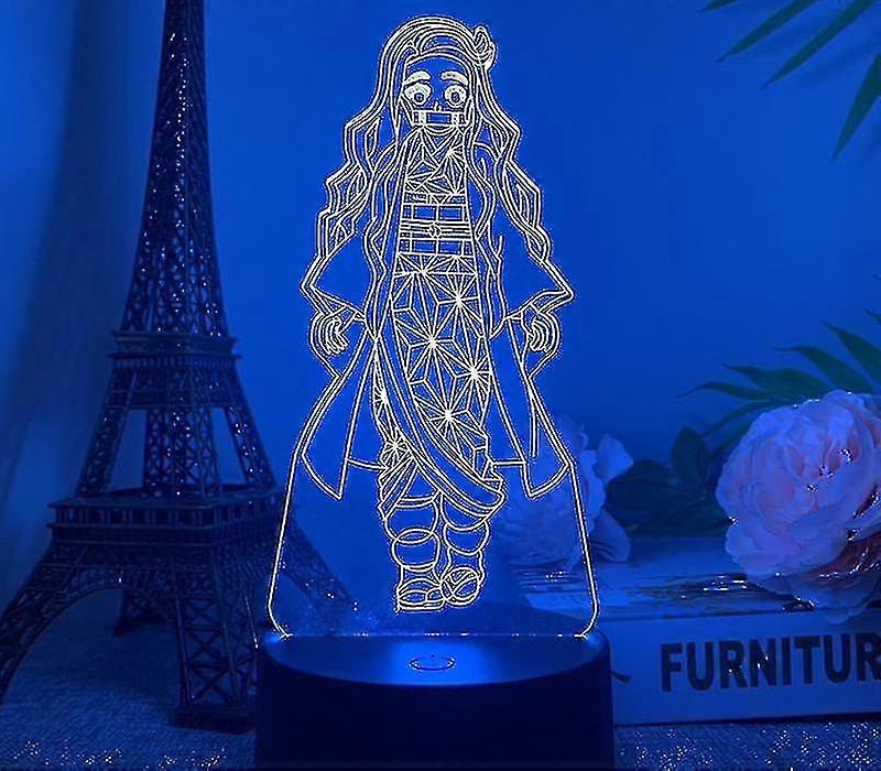 3d Night Light Comic Series Remote Control Touch Colorful Creative Usb Gift Light L Usb Black Touch + Remote Control 16 Colors