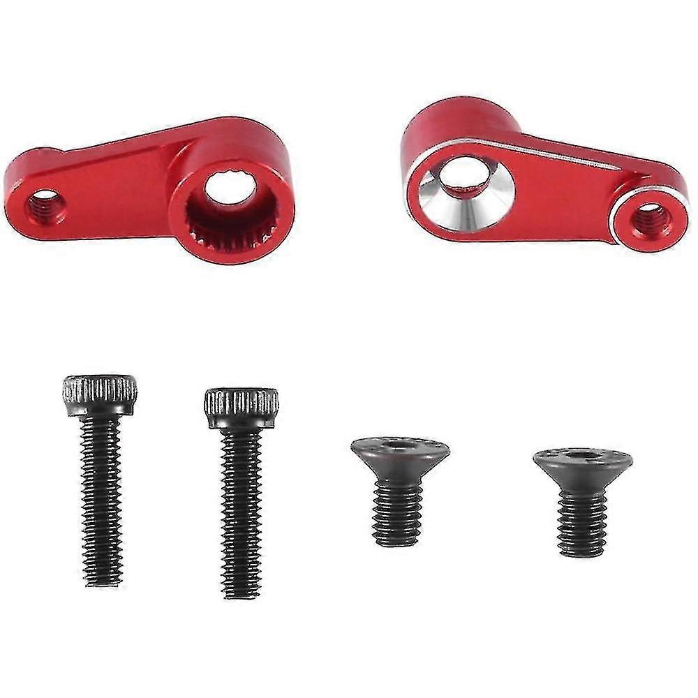 KingVal 25T Aluminum Servo Arm For Traxxas TRX4M 1/18 RC Crawler - Replacement Servo Horn (Black-Red) 10 thumbnail image