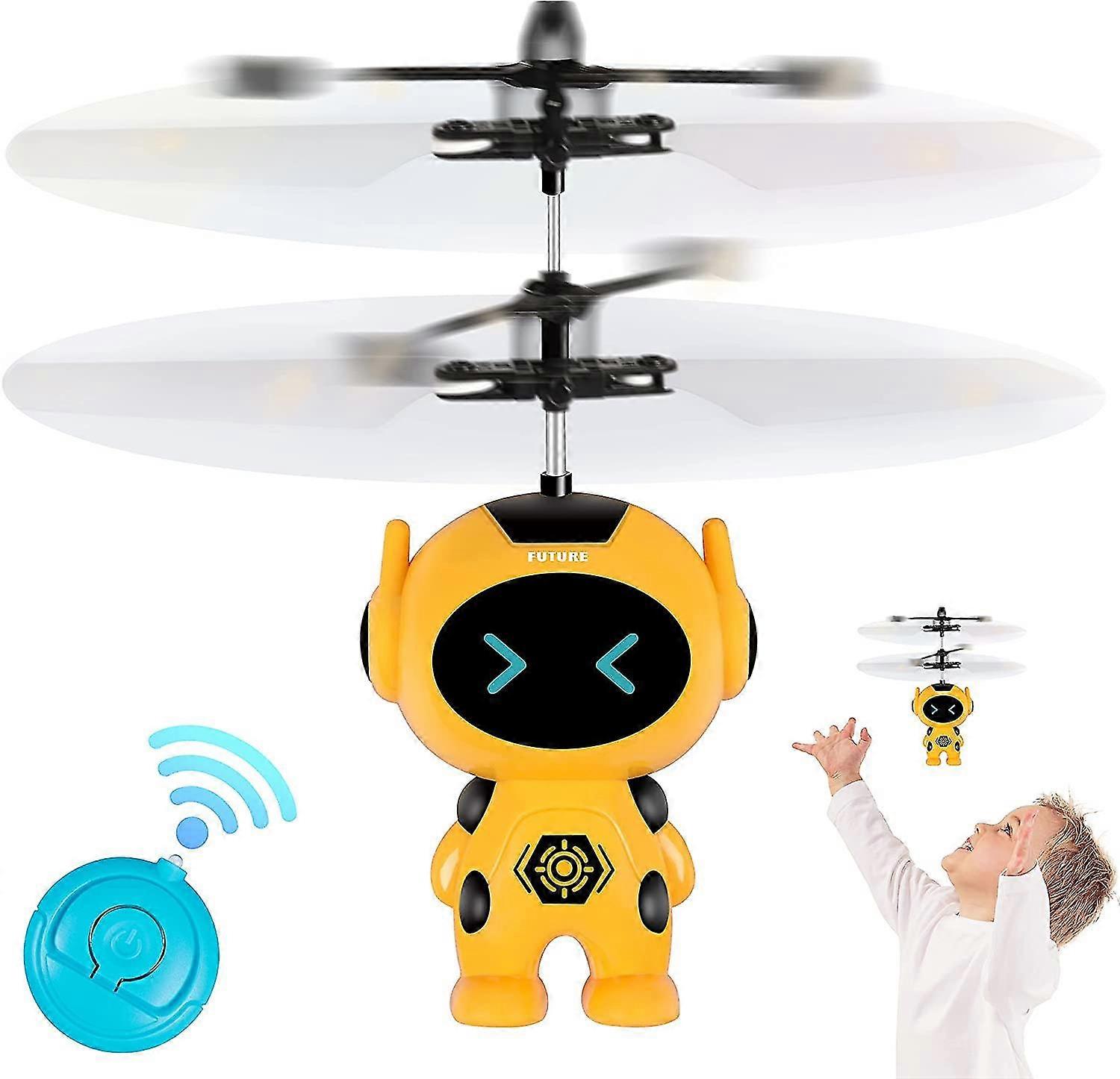 Flygande Boll Leksaker Infraröd Induktion Färgglad Inbyggd Led Rc Robot Drone Toy Inomhus Utomhus Spel Leksaker För Barn Pojkar Flickor 3 4 5 6 7 8 9 10 År Gammal B