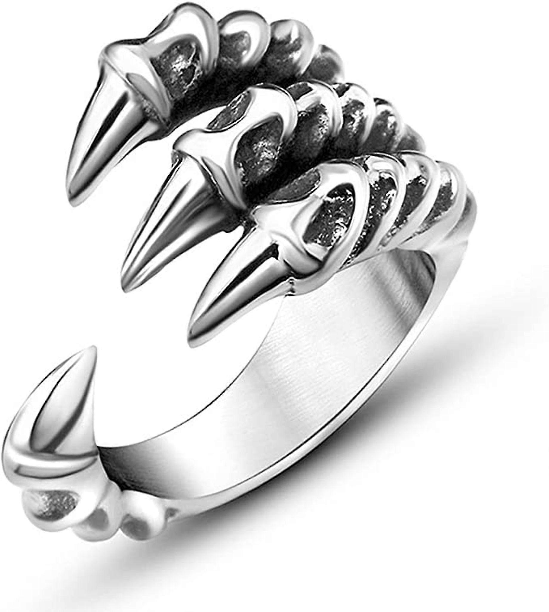 Claw Ring Punk Style Index Finger Dragon Ring Eagle Dragon Claw Opening Adjustable Ring