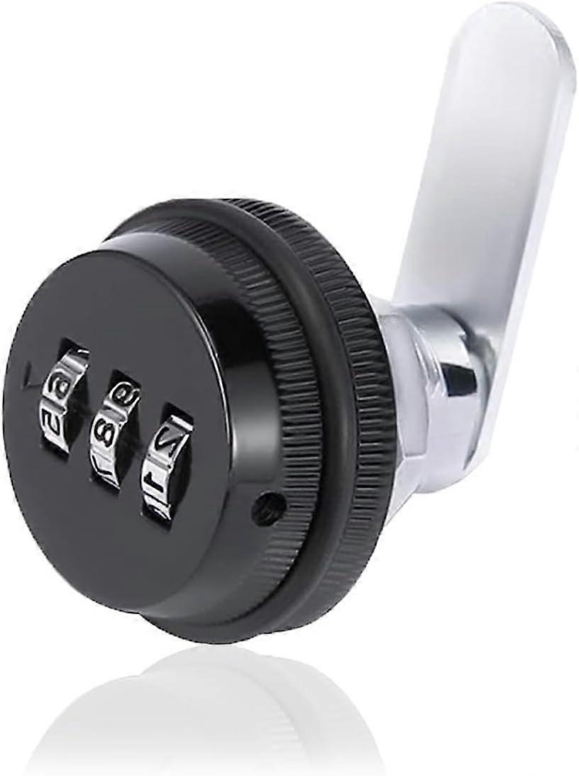 3 digit combination lock black zinc alloy mechanical code lock code box security number lock for armo mailbox