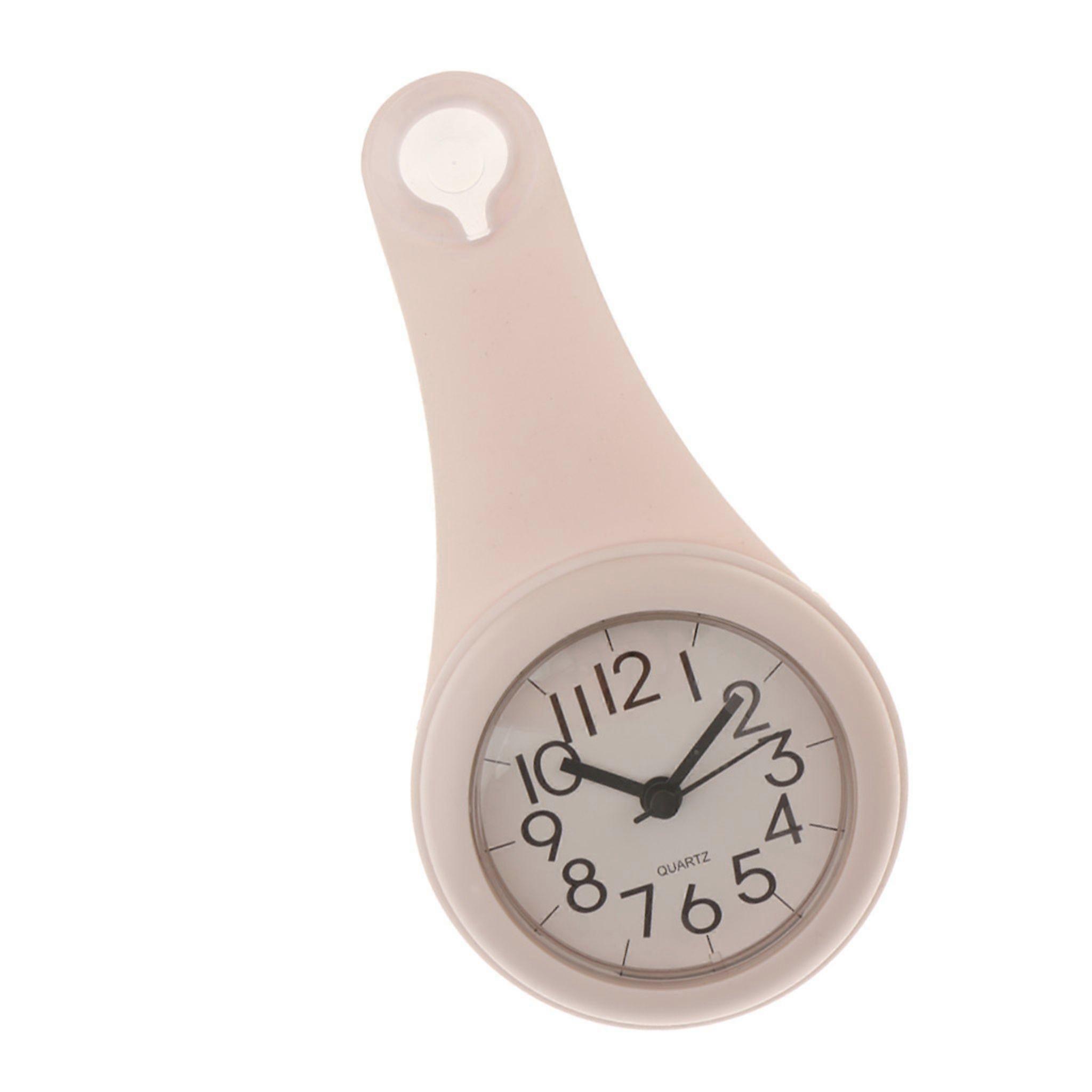 Bathroom clock bathroom clock wall clock clock with suction cup color (white