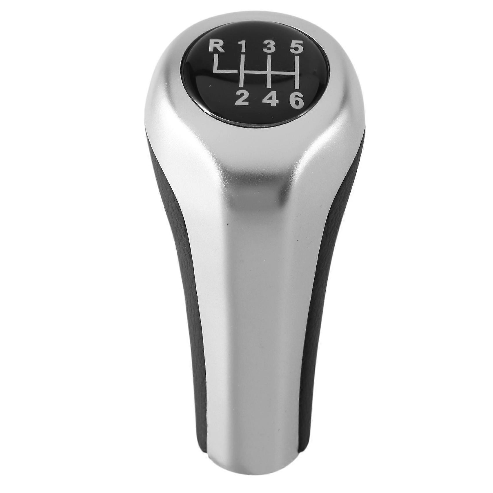 Car 6 Speed Gear Shift Knob Shifter Knob Black and Chrome Matte for E30 E32 E36 E46 E39 E34 Z3 E90