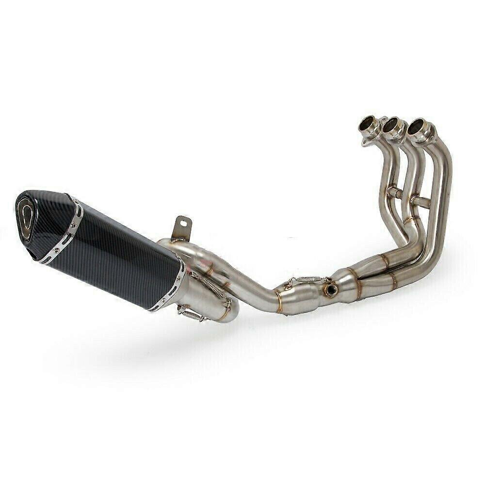High Quality Full Exhaust System Loop Header Pipe For YAMAHA MT09 FZ09 2014-18