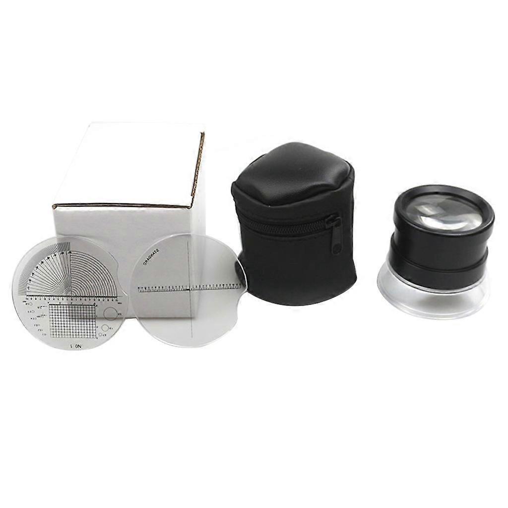 30X Portable Pocket Reading Magnifier Optics Loupes Mini Desk Magnifier Loop