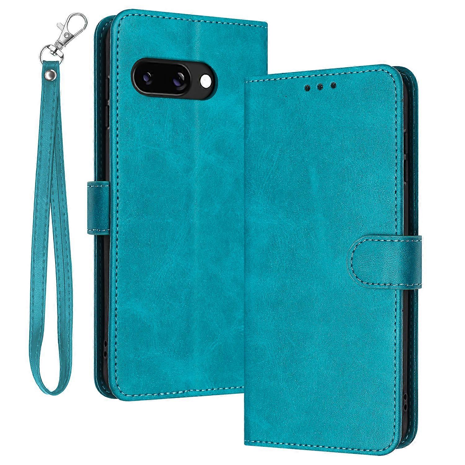 For Google Pixel 9a Case Flip Stand PU Leather Wallet Phone Cover Calf Texture